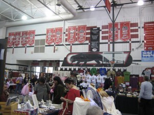 The shoppers started streaming in soon after the doors were opened (Photo taken by Author)
